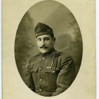 WWI 104th Infantry Regiment, 26th Yankee Division Portrait Photo - Wearing French Fourragere Cord